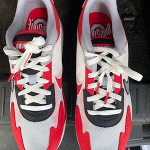 Ohio State Red and White Sneakers